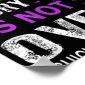 Stay Your Story Is Not Over Suicide Prevention Wee Poster (Ecke)