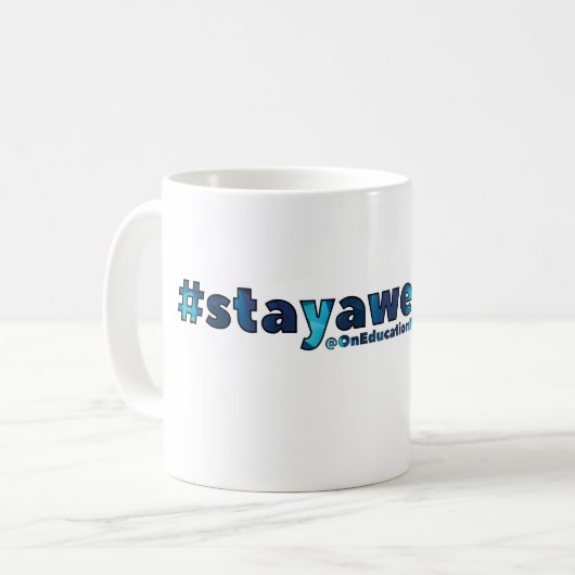 #stayawesome Tasse (Vorderseite Links)