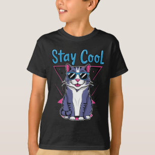 StayCoolCatTshirtDesign-CoolCatTeeGraphicforCasual T-Shirt