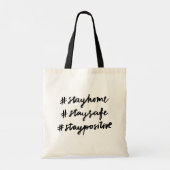 #stayhome #staysafe #staypositive tragetasche (Rückseite)