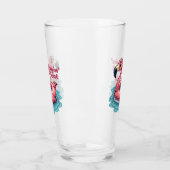 Stayin’ Afloat Funny Flamingo Pool Float Retro Glas (Links)