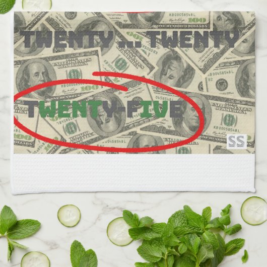 Stayin' Alive/2025 Geschirrtuch (Gefaltet)