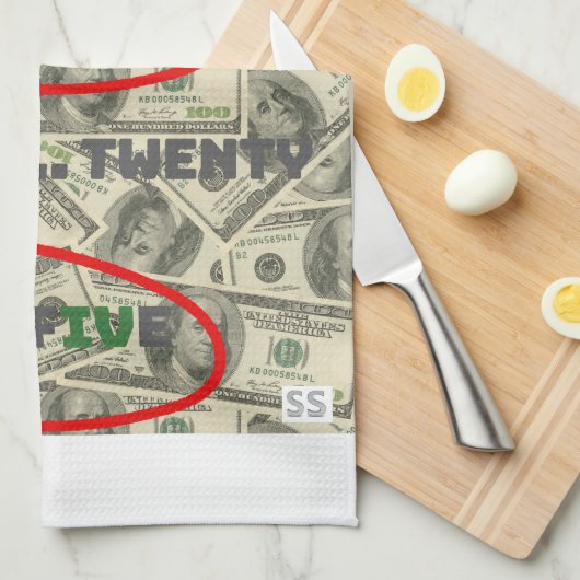 Stayin' Alive/2025 Geschirrtuch (Viertel Falte)