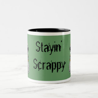 Stayin Scrappy Kaffee-Tasse Zweifarbige Tasse