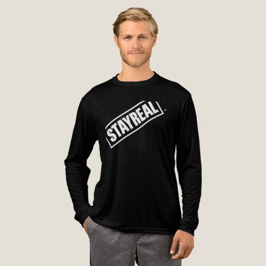 STAYREAL - Fett Minimalistische Streetwear Stateme Tri-Blend Shirt (Volle Vorderseite)