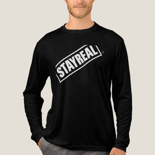 STAYREAL - Fett Minimalistische Streetwear Stateme Tri-Blend Shirt (Vorderseite)