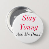 StayYoung Button (Vorne & Hinten)