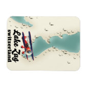 Staz - Schweiz Seeblick Magnet (Horizontal)