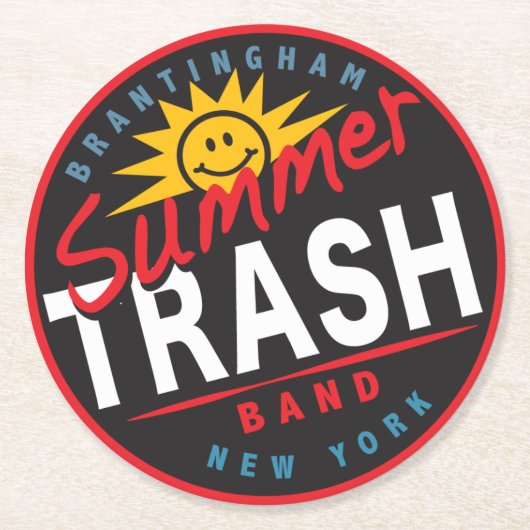 STB Papier-Becherdeckel Runder Pappuntersetzer (Vorderseite)