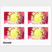 STBX Blumendekoration, Grüße, Handwerk Rechteckiger Aufkleber (Blatt)