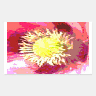 STBX Blumendekoration, Grüße, Handwerk Rechteckiger Aufkleber