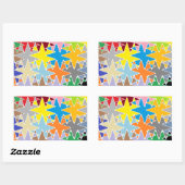 STBX Novino Star Rythem Dance Rechteckiger Aufkleber (Blatt)