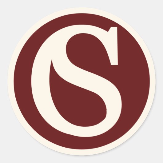 STC Logo-Aufkleber Runder Aufkleber (Vorderseite)
