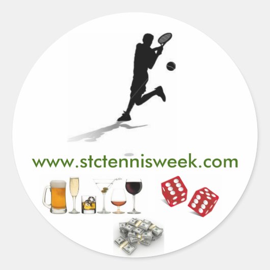 STC Tennis Week Stickers (Vorderseite)