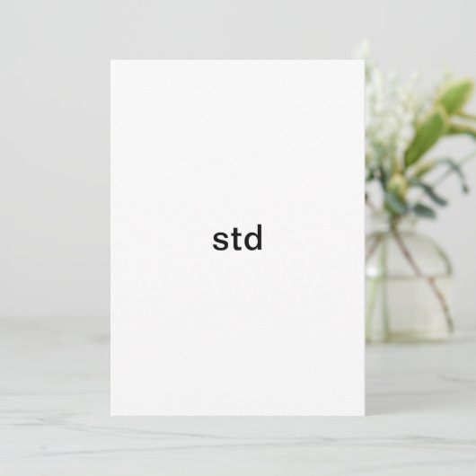 Std Save The Date (Stehend Vorderseite)