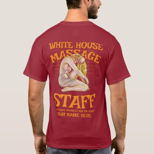 STD VD WHITE HOUSE STAFF LOGO PASSENDES TEE SHIRT  (Rückseite)