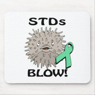 STDs bläst Sensibilisierungsdesign Mousepad