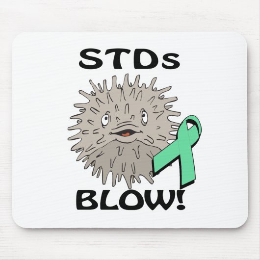 STDs bläst Sensibilisierungsdesign Mousepad (Vorne)