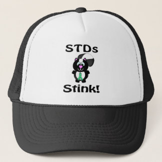 STDs stinkt Skunk Awareness Design Truckerkappe