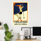 "Ste Croix et Les Rasses" Schweizer Jahrgangsreise Poster (Heimbüro)