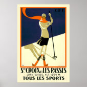 "Ste Croix et Les Rasses" Schweizer Jahrgangsreise Poster (Vorne)