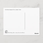 Ste Enimie, Frankreich. Postkarte (Rückseite)