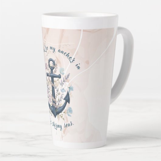 Steadfast Anchor - Muttertag Latte Tasse (Rechte Ecke)