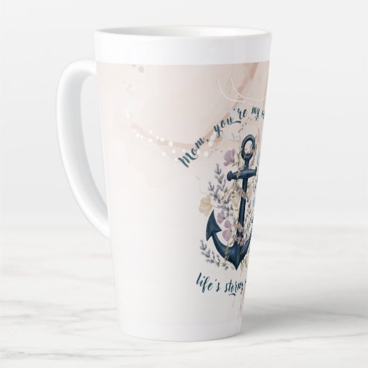 Steadfast Anchor - Muttertag Latte Tasse (Linke Ecke)