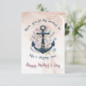 Steadfast Anchor - Muttertagskarte (Stehend Vorderseite)