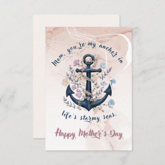 Steadfast Anchor - Muttertagskarte (Vorne/Hinten)