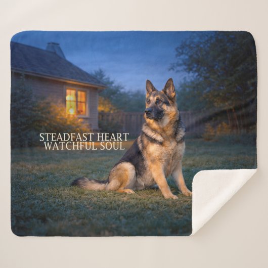 Steadfast Heart German Shepherd Sherpadecke (Vorderseite (Horizontal))