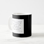 Steadfast immovable mosiah lds scripta kaffeetasse (Vorderseite Links)