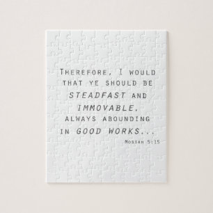 Steadfast immovable mosiah lds scripta puzzle