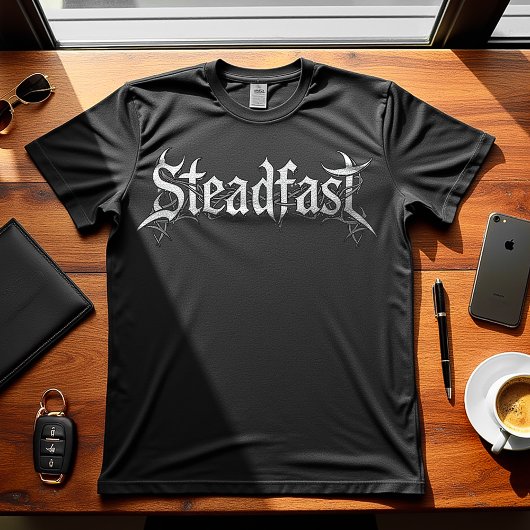 Steadfast - Motivierend Design T-Shirt