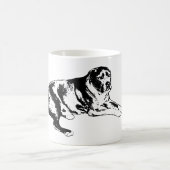 Steadfast Pup in sauberer Tinte Kaffeetasse (Mittel)