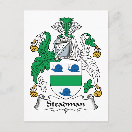 Steadman Familienwappen Postkarte (Vorderseite)