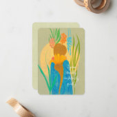 Steady Bloom - Beruhiges Wachstum - Personaliz Mitteilungskarte (Vorderseite/Rückseite Beispiel)