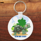 Steady Cartoon Turtle Schlüsselanhänger (Vorderseite)