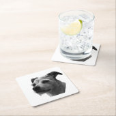 Steady Companion – Parson Russell Terrier Rechteckiger Pappuntersetzer (Vor Ort)