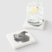 Steady Companion – Parson Russell Terrier Steinuntersetzer (Seitenansicht)