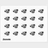 Steady Gaze Terrier Mix Sticker (Blatt)