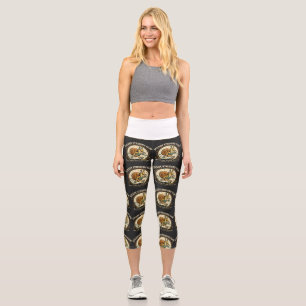 Steady Striders Club Lustiger Schneckenläufer Vint Capri Leggings