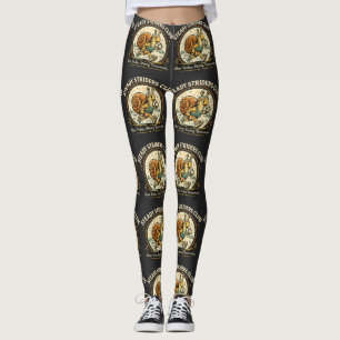 Steady Striders Club Lustiger Schneckenläufer Vint Leggings