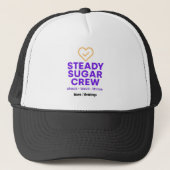 Steady Sugar Crew Empowering Wellness and Balance  Truckerkappe (Vorderseite)