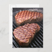 Steak 2 postkarte (Vorne/Hinten)