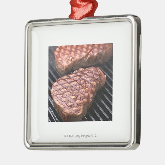 Steak 2 silbernes ornament (Links)