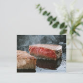 Steak 3 postkarte (Stehend Vorderseite)