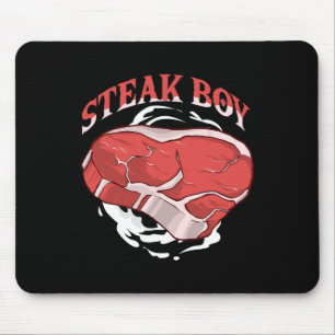 Steak Boy für Fleischliebhaber und BBQ-Fans Grilli Mousepad