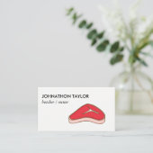 Steak Butcher Visitenkarte (Stehend Vorderseite)