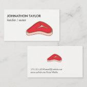 Steak Butcher Visitenkarte (Vorne/Hinten)